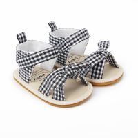 【cw】 Infant Bow Sandals Newborn Baby Beach Shoes Toddler Anti Walking 0 Months ！