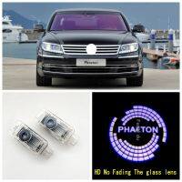 2pcs For logo 2004-2016 VW Phaeton HD No Fading LED Car Door Light Projector Ghost Shadow Light Welcome Light Atmosphere Light