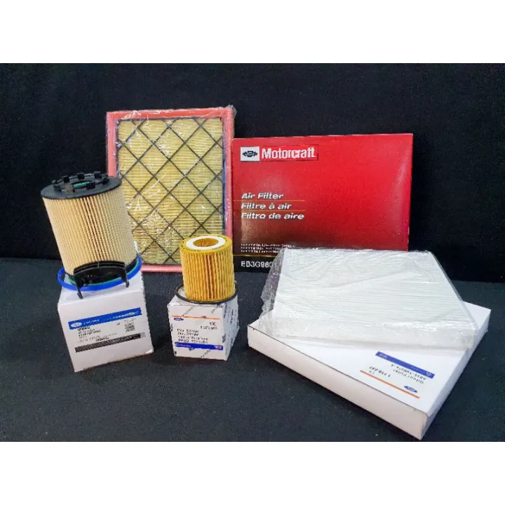 FORD RAPTOR FULL PMS FILTER SET GENUINE FORD OIL AIR CABIN FUEL FILTER