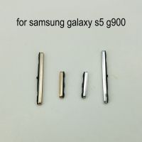 สำหรับ Samsung Galaxy S5 G900f G900h G900i G900 I9600 G900fd G900md กรอบโทรศัพท์กรอบปุ่มเปิด/ปิดเสียงเปิดออกคีย์ด้านข้างทอง