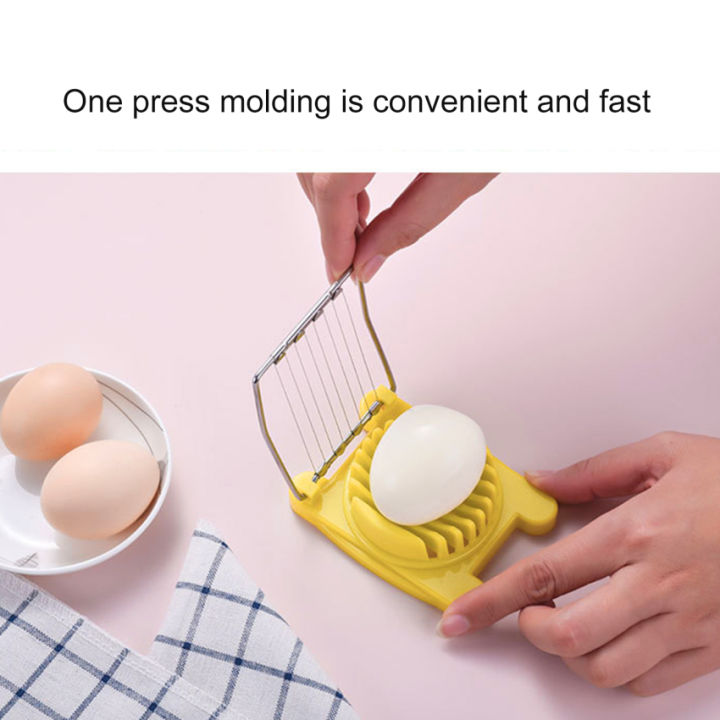 อุปกรณ์แบ่งไข่อเนกประสงค์แบบตัดเหล็กกล้าไร้สนิมไข่ในครัวในบ้านอุปกรณ์ครัวที่สร้างสรรค์