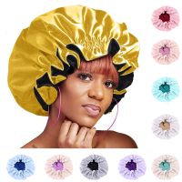 CW Waterproof Shower CapLayer Shower Hair CoverSuppliesKitchenShampoo CapsHat