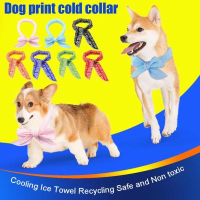 Summer Cooling Pet Ice Neck Dog Cat Ice Scarf Cool Headband W1M4