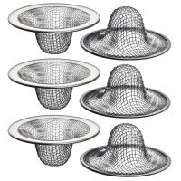 2.125Inch Top / 1Inch Basket - Mesh Sink Drain Strainer Hair Catcher for Bathroom Sink, Utility, Slop, Laundry