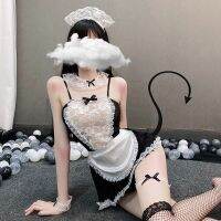 【CC】◕  Bed Uniform Seduction Role-playing Passion-free Transparent Bow Maid Outfit Erotic