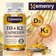 VIÊN NANG D3+ K2 Giàu Vitamin D3+K2 Hỗ trợ Sức khỏe Xương và Hệ Miễn dịch