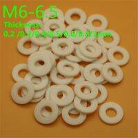 100 Pcs M6 M7 PTFE Mesin Cuci Gasket Poly Tetra Fluoroethylene Mesin Cuci Suhu Tinggi 0.2/0.3/0.4/0.5 /0.6/0.8/1 Mm Ketebalan