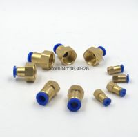 Free Shipping 10 Pcs PCF8 02 Pneumatic push in fitting P PCF internal thread through