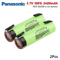 Panasonic 18650ไขควง Li-Ion 3.7V 3400MAH ชาร์จ NCR18650B ลิเธียมเชื่อม + นิกเกิล