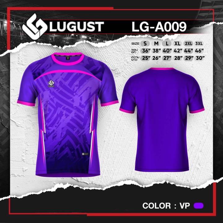 เสื้อกีฬา-สีสวย-เนื้อผ้าดี-ใส่สบาย-ราคาส่ง-lugust-lg-a009