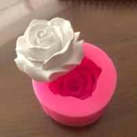 Flower Bloom Rose Shape Silicone DIY 3D Cake Mold Fondant Soap Cupcake Candy Chocolate Jelly Decoration Baking Tool Moulds Bread  Cake Cookie Accessor