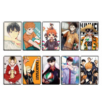 10ชิ้นเซ็ตอะนิเมะ Haikyuu!! ตัวเลขตัวละคร ID บัตร IC สติ๊กเกอร์พีวีซีเด็กของเล่นสติกเกอร์เหมาะสำหรับรถบัสบัตรธนาคารตกแต่ง