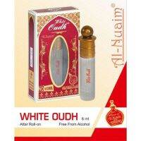 Top น้ำหอมอาหรับ แบบพกพา Alnuaim white oudh attar alcohol free 6ml