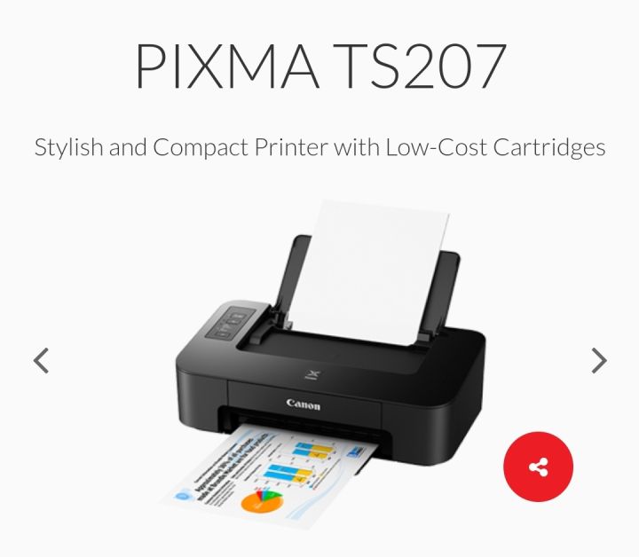 Canon Pixma Ts207 Single Function Printer Lazada Ph 7704