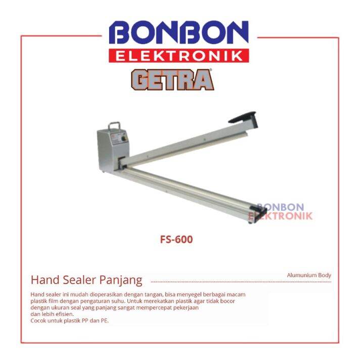 Getra Hand Sealer Panjang Fs Fs Perekat Segel Plastik Lazada Indonesia