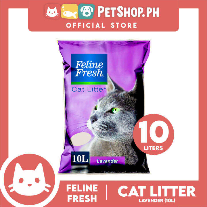 Feline Fresh Cat Litter Sand 10 Liters (Lavender Scent) 99 DustFree
