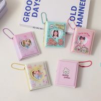 Cartoon Kpop Photo Albums Photocard Pink Mini Photocard Album Keychain Idol Card Holder Book Ins Collect Book Álbum De Fotos