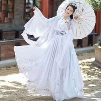 【CW】 Chinese Folk Dance Hanfu Dress Retro Tang Dynasty Princess Cosplay Stage Wear Asian Traditional Chinese Hanfu Women Fairy Dress