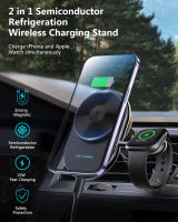 Ice Cooling Wireless Car Charger Magnetic Mount สำหรับ ใหม่ Fast Charging Semiconductor Refrigeration ที่วางศัพท์มือถือ