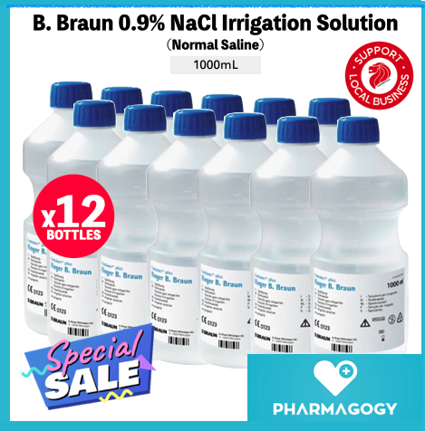 [BUNDLE OF 12] B. Braun 0.9% NaCl Irrigation Solution (Normal Saline ...