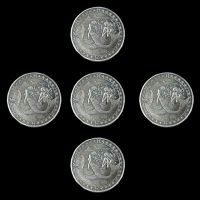 5Pcs Antique Silver Bronze 12 Constellation Collectible Gift Pisces Euro Astrology Token Souvenir Coin