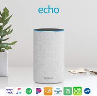 Amazon Echo (2nd Generation) Smart speaker with Alexa and Dolby processing Sandstone Fabric