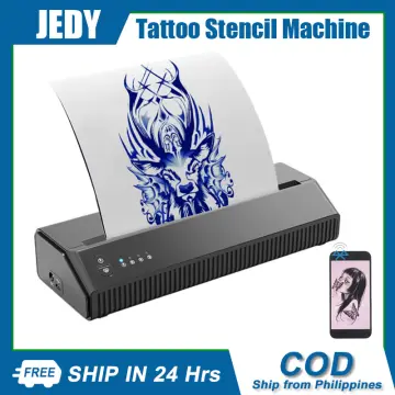 CORIEOSD Tattoo Transfer Stencil Machine with 20 Free Thermal Tattoo Kit  Copier Printer Tattoo Transfer Stencil Paper Tattoo Stencil Printer Machine  for Tattoos Black Version 11 x 65 x 28 L x