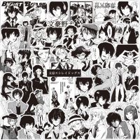 hotx【DT】 65pcs/lot Bungo Stray Dogs Stickers Anime Dazai Nakahara Chuuya Ryunosuke Akutagawa Graffiti Decals Laptop Kid