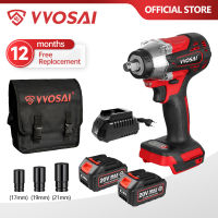 VVOSAI MT-Series 340N.m ประแจผลกระทบไฟฟ้า 20V Brushless Wrench Socket Li-ion แบตเตอรี่ สว่านมือ การติดตั้งเครื่องมือไฟฟ้า