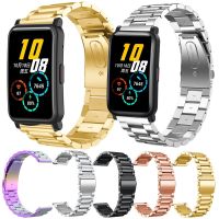 [HOT JUXLLKBKOW 514] สายนาฬิกาสำหรับ Huawei Honor Watch GS Pro/honor Watch ES สายสแตนเลสสร้อยข้อมือโลหะสายรัดข้อมือพร้อมหมุดอุปกรณ์เสริม