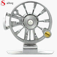 ด้านหน้ารีลปล่อยกองทัพ Fly Fishing Reel อลูมิเนียมขวามือร็อคร็อดล้อตกปลาเกียร์