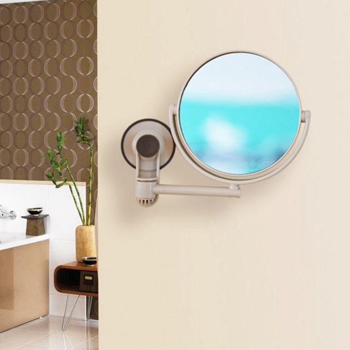 1x-กระจกโคอิติกกระจกอาบน้ำ-การขยาย3x-จุกดูดกระจกห้องน้ำแบบปรับได้กระจกแต่งหน้าแบบสองรอบ
