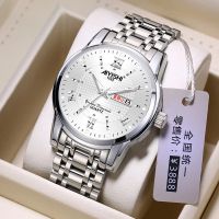 Automatic movement table Swiss counters high-grade handsome men watch luminous waterproof fine steel calendar is a mechanical watch ▨