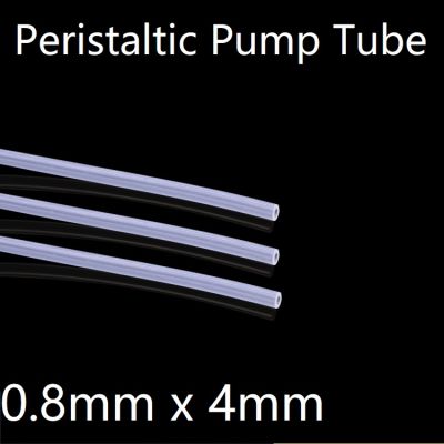 ปั๊ม Peristaltic ID 0.8มิลลิเมตร X 4มิลลิเมตร OD ท่อซิลิโคนอ่อนนุ่มผนัง1.6มิลลิเมตรที่มีความยืดหยุ่นเครื่องดื่มน้ำเชื่อมต่อปลอดสารพิษใส