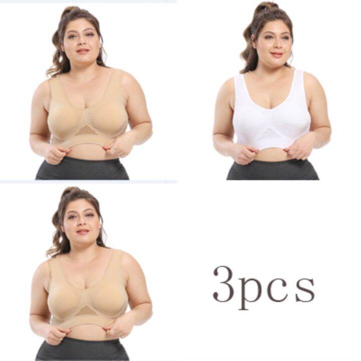 a-so-cute-3ชิ้น-เซ็ต-seamlesswith-pads-plus-ขนาด-bras-สำหรับผู้หญิงขนาดใหญ่5xl-6xl-bralette-push-up-piec