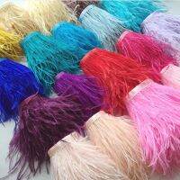 1M Fluffy white Feathers Trims 8-10cm for Crafts Wedding Sewing dress Clothing