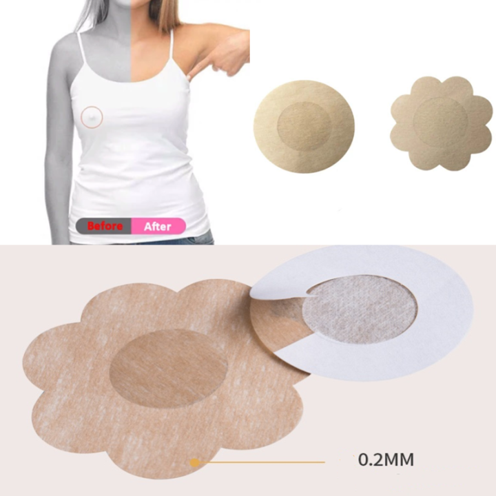 50 pcs Women Invisible Breast Lift Tape Overlays on Bra Sexy Stickers Chest  Covers Adhesivo Bra Pasties protection.2023