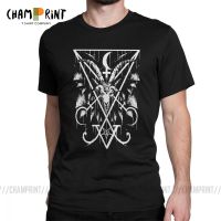 Sigil Of Lucifer And Baphomet Tee Shirt Cool Customized  T Shirts For Men Cotton Cool T-shirts Birthday Present  - T-shirts - AliExpress