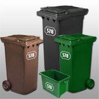 5 X Wheelie Bin Numbers DUST BIN หมายเลขที่กำหนดเอง/สติกเกอร์หมายเลขบ้าน