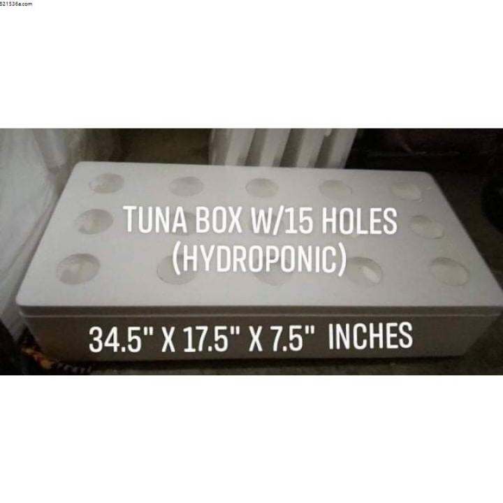 Hydroponics Box Tuna Box With 15 Hole's☚ | Lazada PH