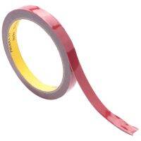 20 Pcs Strong Permanent Double Sided Super Sticky Foam Tape Roll for Vehicle Car, Red 12MMx3M