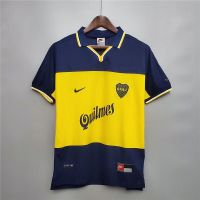 1999 Boca Juniors Jersey Football Jersey Retro Soccer Shirt S-XXL เสื้อฟุตบอลยุค90 เสื้อฟุตบอลย้อนยุค ชุดออกกำลังกาย