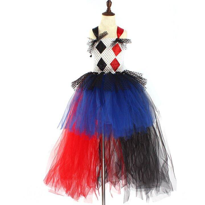 Super Villains Evil Jester Girls Tutu Dress For Halloween Pageants ...