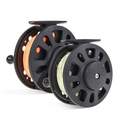 5/6 7/8 WT Large Arbor Fly Fishing Reel with Line Left Right Hand Interchangeable Former Ice Fishing Wheel Fishing Reels