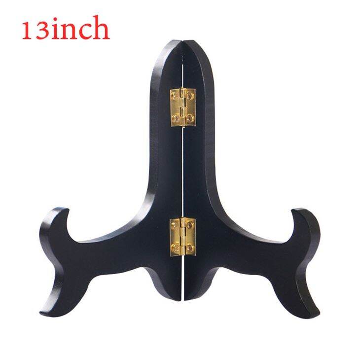 Wooden Plate Display Stand Easel Holder Monitor Ornament Stand
