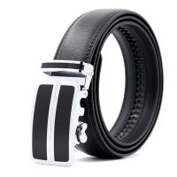 Men Automatic Buckle Belt Male Girdle Waistband Men Fashion Men Leather Belt lendth:110-125cm,width:3.5cm redwhitelacklue