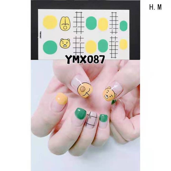 dainty-พร้อมส่ง-สติ๊กเกอร์ติดเล็บแบบใหม่-nail-sticker-ลายหวานน่ารักมาก-สติ๊กเกอร์ติดเล็บ