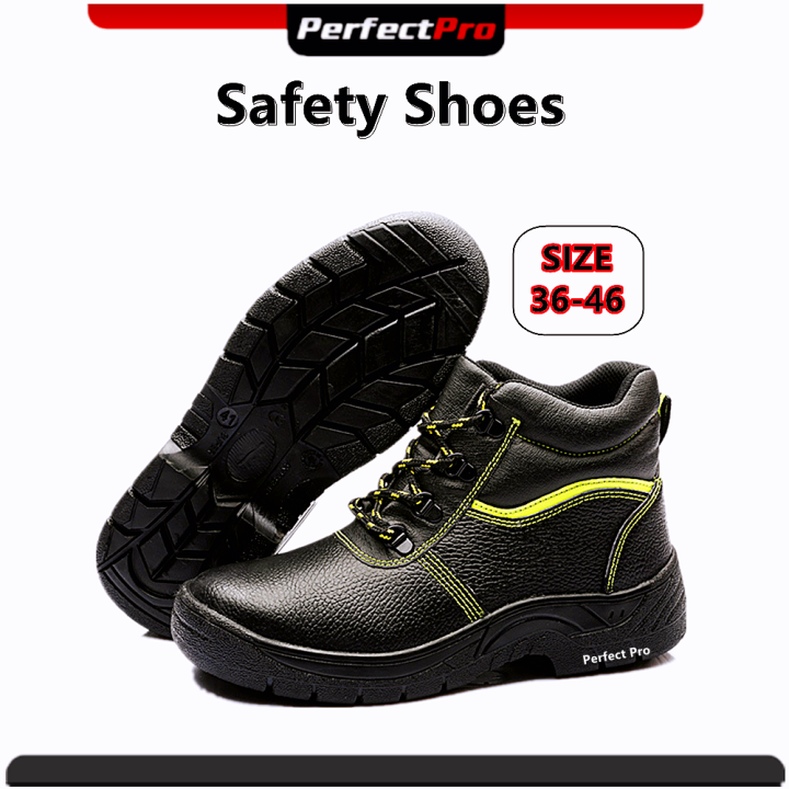 Safety Boots Safety Shoes Kasut Keselamatan Steel Toe Cap Anti Smash ...