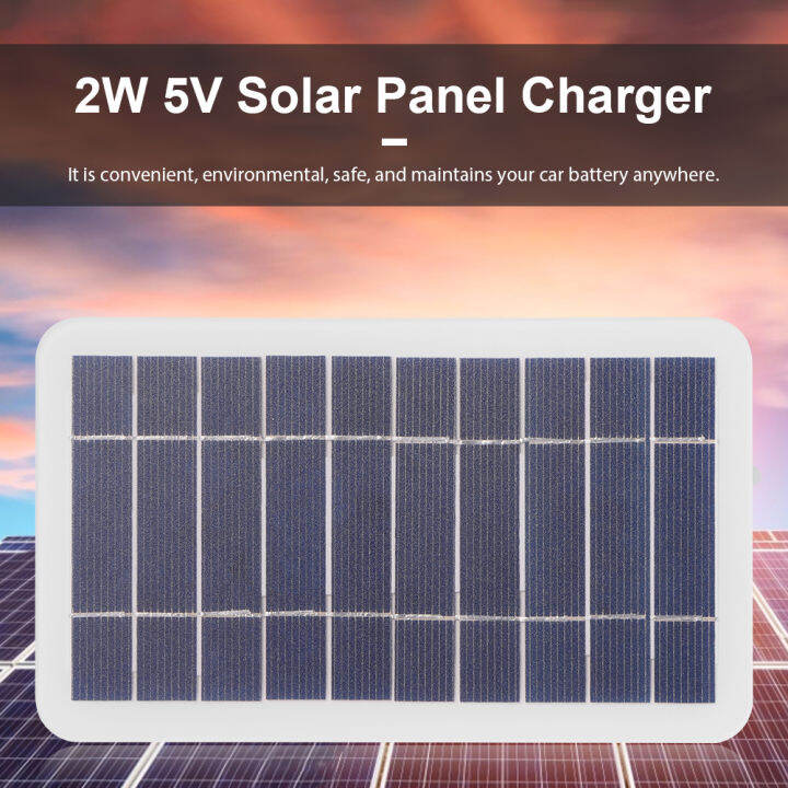 5โวลต์400ma-แผงเซลล์แสงอาทิตย์-eva-เคลือบชั้น-a-polysilicon-2วัตต์เอาท์พุท-usb-กลางแจ้งพลังงานแสงอาทิตย์แบบพกพาระบบสำหรับชาร์จโทรศัพท์มือถือ