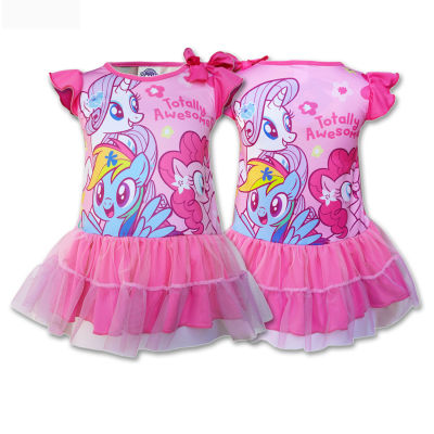 ชุดกระโปรงเด็ก โพนี่ *ลิขสิทธิ์แท้* ผลิตไทย เดรสผ้ามัน My Little Pony ดิสนีย์ งานแบรนเ์แท้ ป้ายครบ พร้อมส่ง